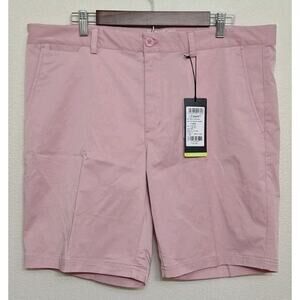 Lesmart Golf Shorts Mens 38 Pink Casual Shorts Flat Front